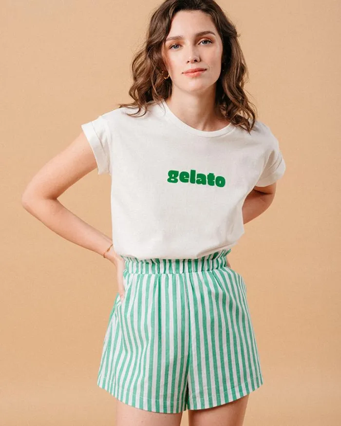 Grace and Mila Printed Tshirts TSHIRT VERT MURE 8211 Shop