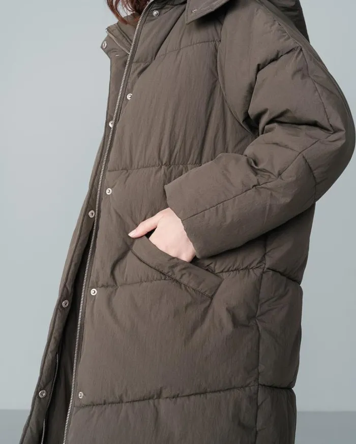 Grace and Mila Puffer Jackets PUFFER JACKET KAKI NORTH 8211 Shop