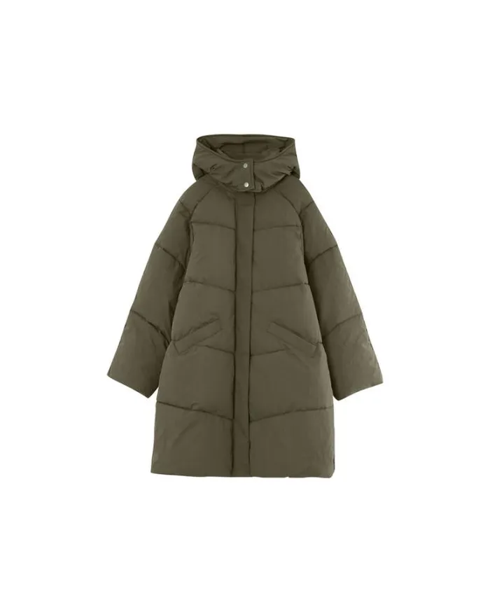 Grace and Mila Puffer Jackets PUFFER JACKET KAKI NORTH 8211 Shop