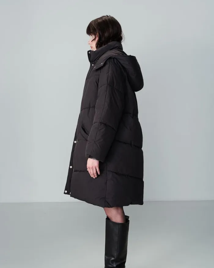 Grace and Mila Puffer Jackets PUFFER JACKET NOIR NORTH 8211 Shop