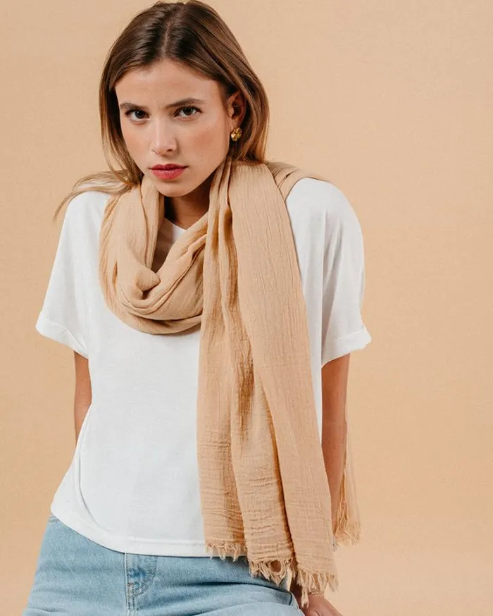 Grace and Mila Scarves SCARF BEIGE MANET 8211 Shop