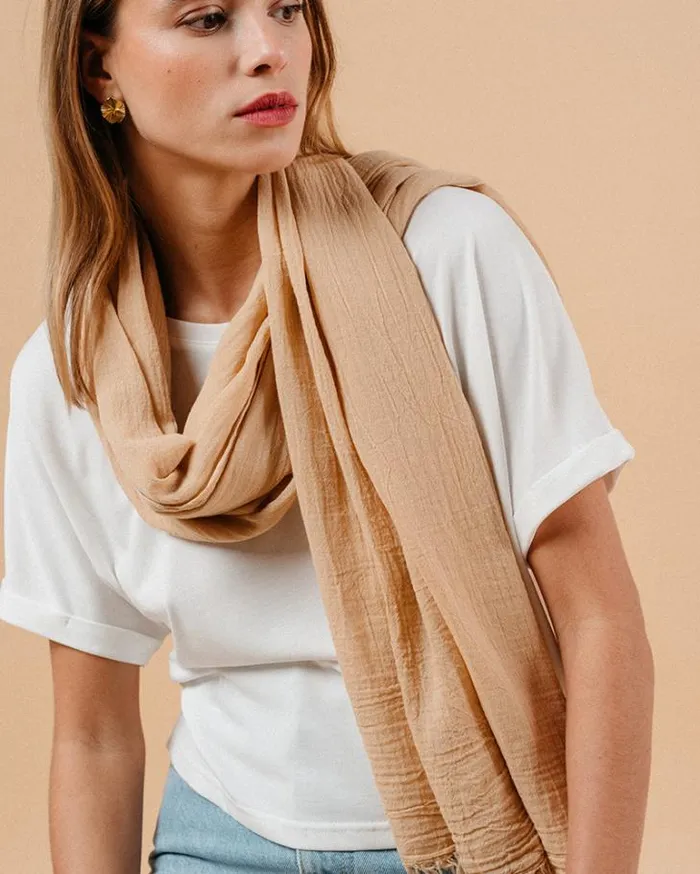 Grace and Mila Scarves SCARF BEIGE MANET 8211 Shop