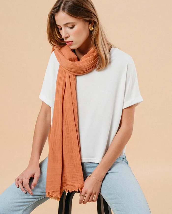 Grace and Mila Scarves SCARF BRIQUE MANET 8211 Shop