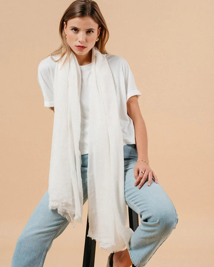 Grace and Mila Scarves SCARF ECRU MANET 8211 Shop