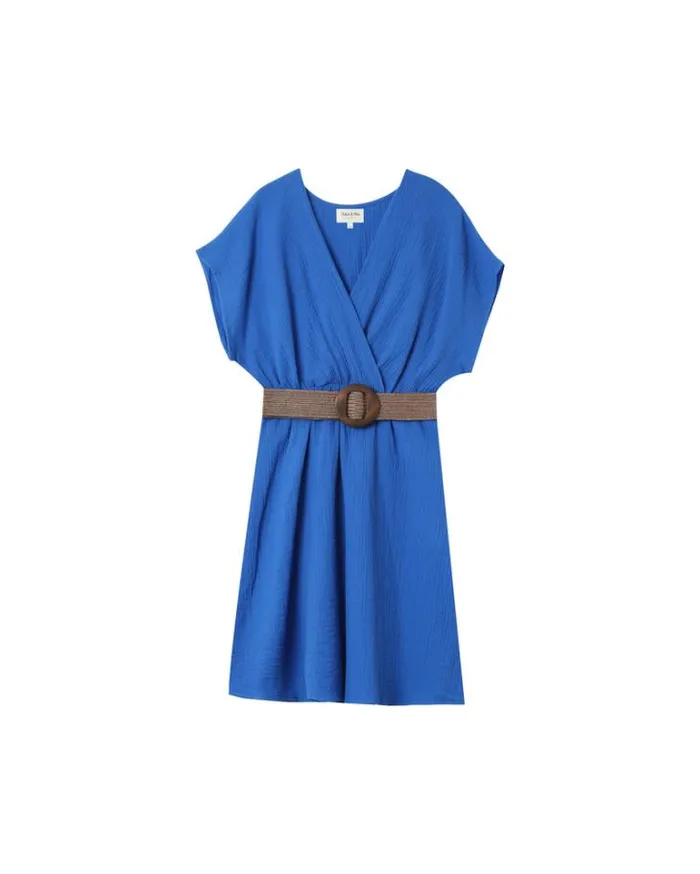 Grace and Mila Short Dresses DRESS BLEU MYRTILLE 8211 Shop
