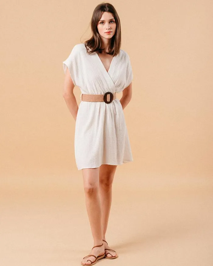 Grace and Mila Short Dresses DRESS ECRU MYRTILLE 8211 Shop
