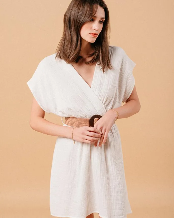 Grace and Mila Short Dresses DRESS ECRU MYRTILLE 8211 Shop