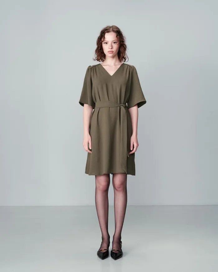 Grace and Mila Short Dresses DRESS KAKI NIA 8211 Shop