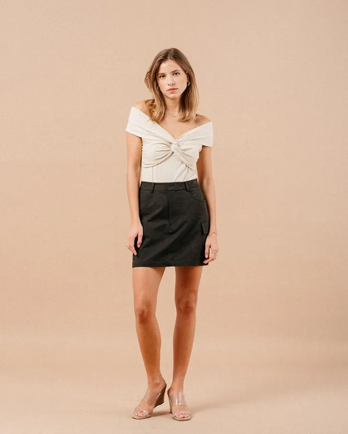 Grace and Mila Short Skirts SKIRT NOIR MARIAH 8211 Shop