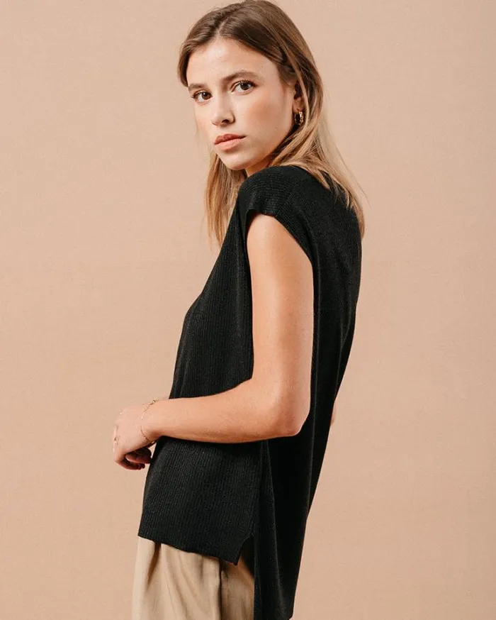 Grace and Mila ShortSleeves Tshirts SWEATER NOIR MACCHIATO 8211 Shop