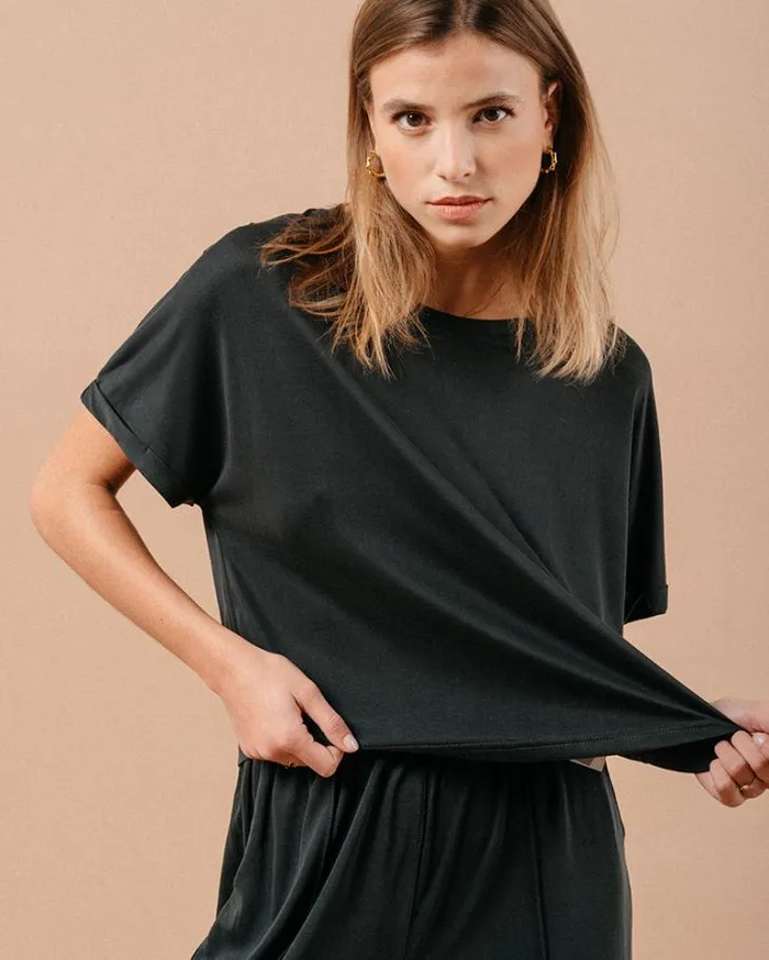 Grace and Mila ShortSleeves Tshirts TSHIRT ANTHRACITE MAMA 8211 Shop