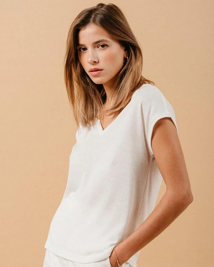 Grace and Mila ShortSleeves Tshirts TSHIRT ECRU MALIN 8211 Shop