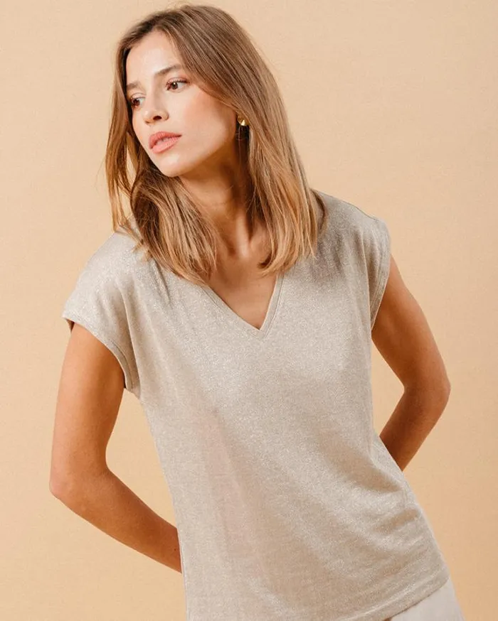 Grace and Mila ShortSleeves Tshirts TSHIRT ECRU MALIN 8211 Shop