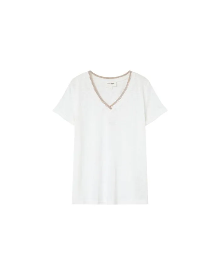 Grace and Mila ShortSleeves Tshirts TSHIRT ECRU MANUEL 8211 Shop