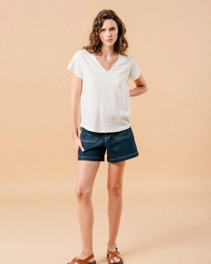 Grace and Mila ShortSleeves Tshirts TSHIRT ECRU MONDAY 8211 Shop