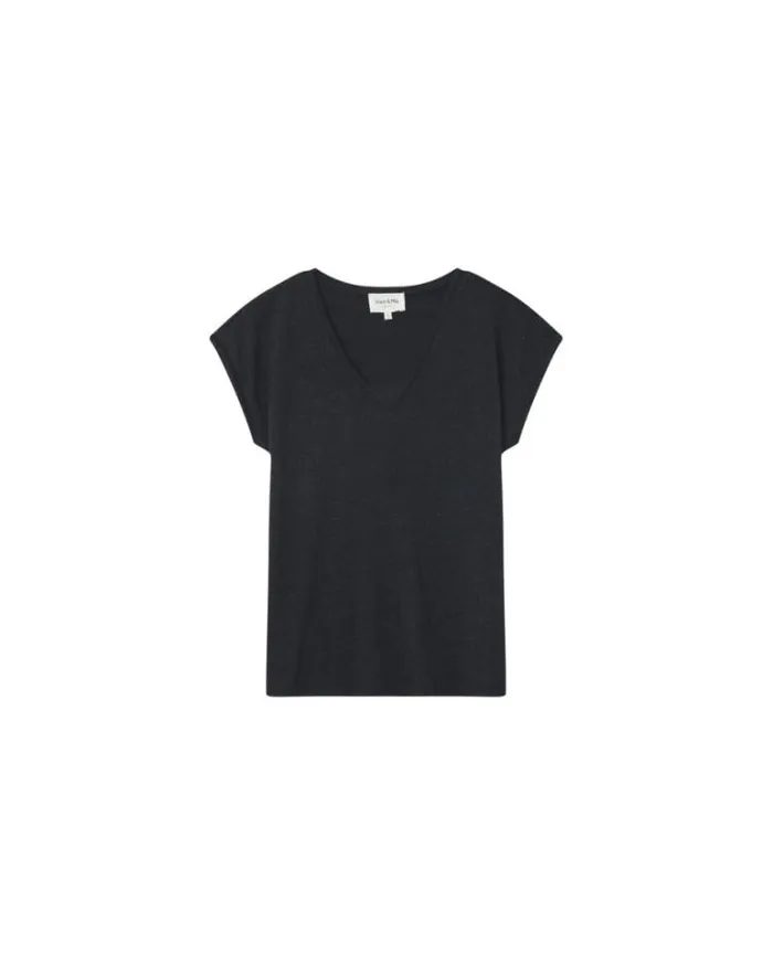 Grace and Mila ShortSleeves Tshirts TSHIRT NOIR MALIN 8211 Shop