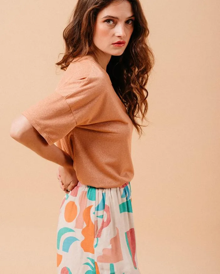 Grace and Mila ShortSleeves Tshirts TSHIRT PECHE MUST 8211 Shop