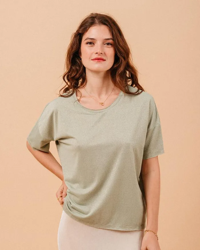 Grace and Mila ShortSleeves Tshirts TSHIRT VERT MUST 8211 Shop