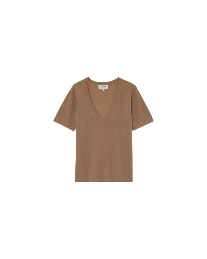 Grace and Mila ShortSleeves Tshirts TEESHIRT CAMEL MISS 8211 Shop