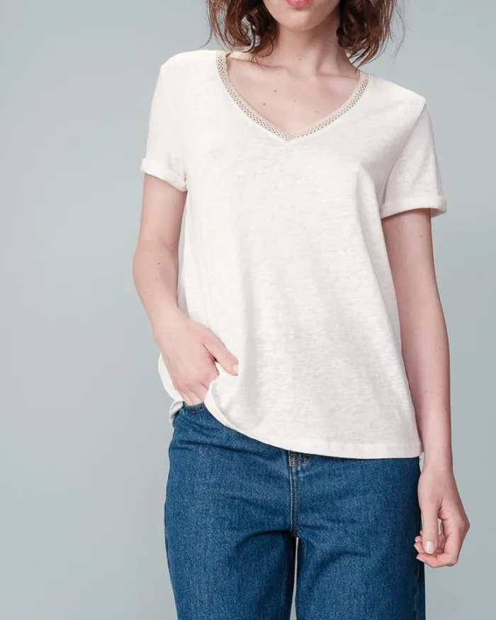 Grace and Mila ShortSleeves Tshirts TEESHIRT ECRU NOA 8211 Shop
