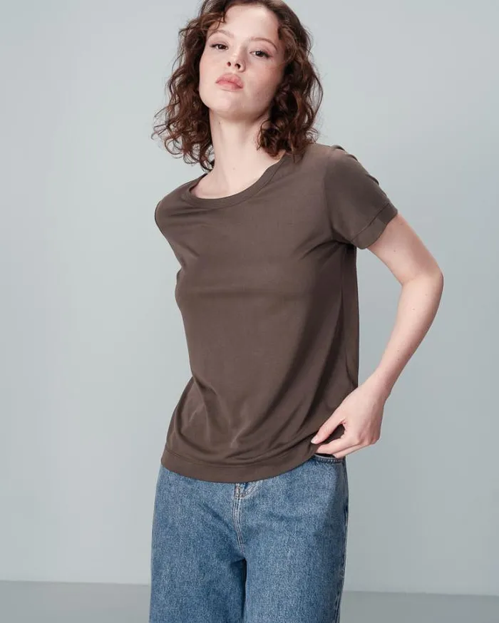 Grace and Mila ShortSleeves Tshirts TEESHIRT KAKI NELL 8211 Shop