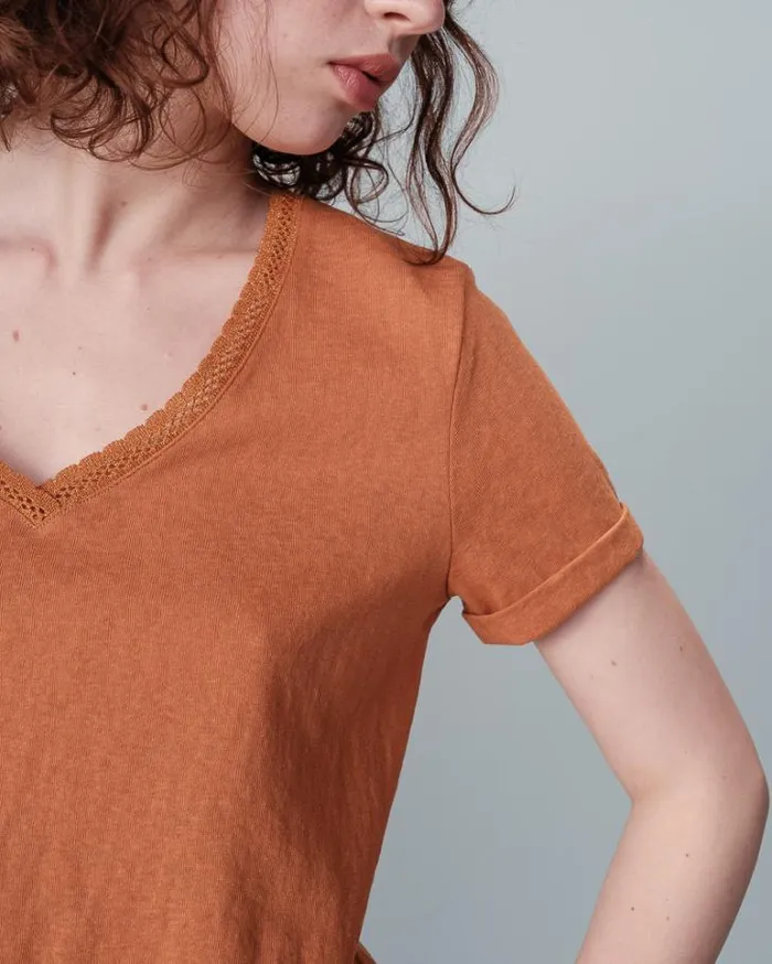 Grace and Mila ShortSleeves Tshirts TEESHIRT OCRE NOA 8211 Shop