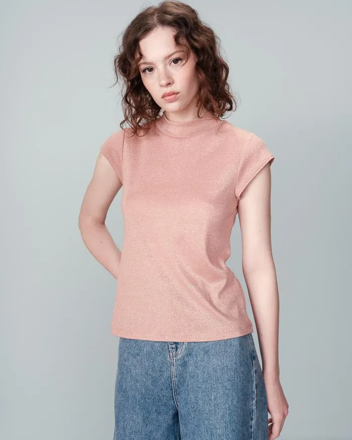 Grace and Mila ShortSleeves Tshirts TEESHIRT ROSE NECTAR 8211 Shop