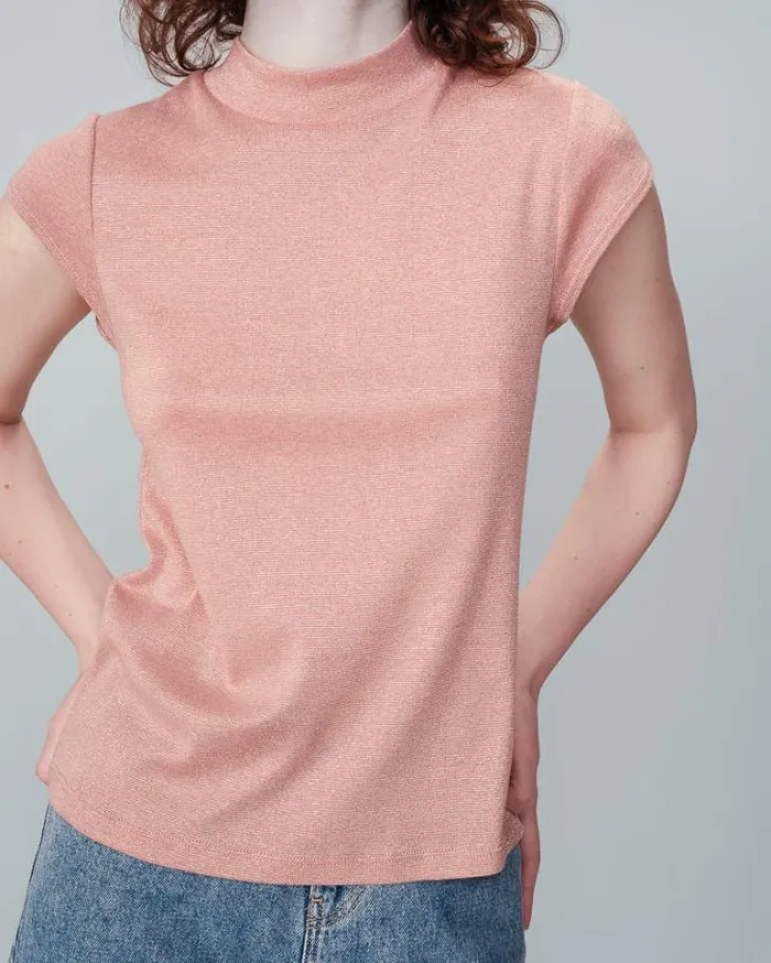 Grace and Mila ShortSleeves Tshirts TEESHIRT ROSE NECTAR 8211 Shop