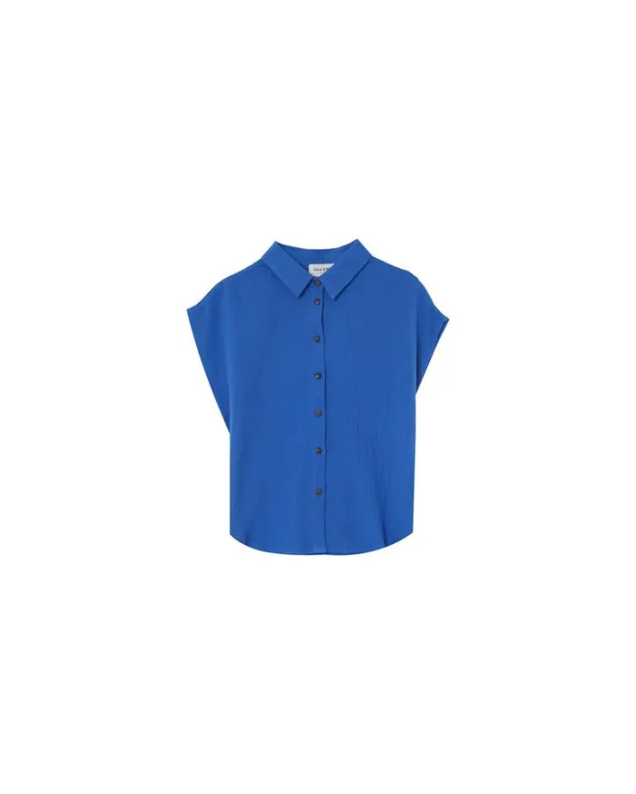 Grace and Mila Shortsleeves Shirts SHIRT BLEU METISSE 8211 Shop