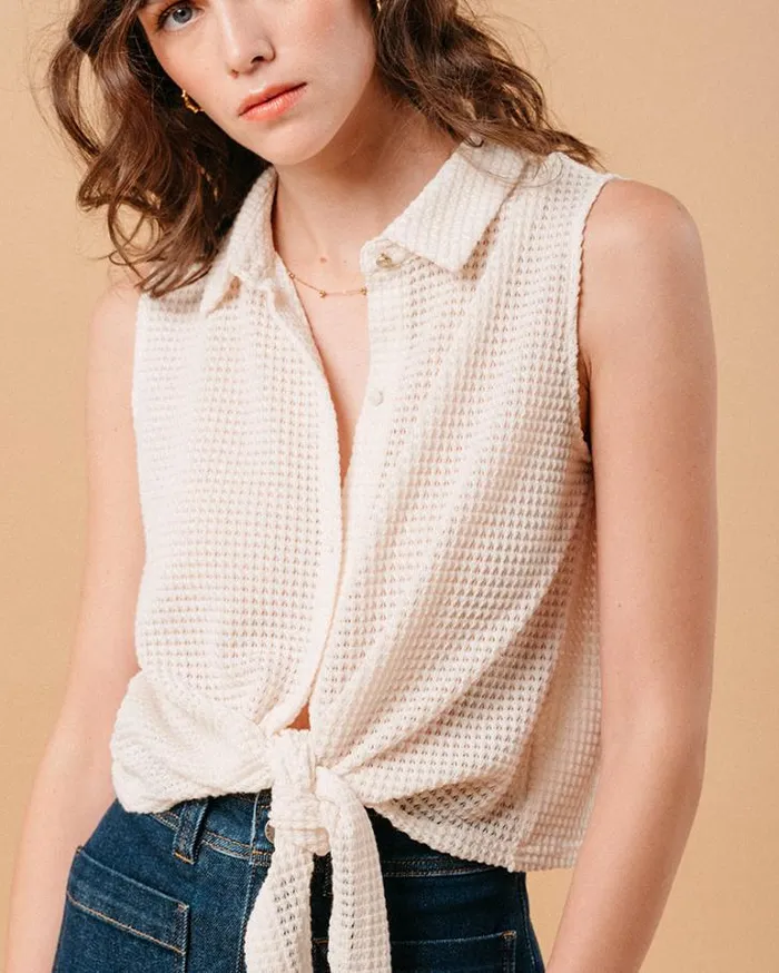 Grace and Mila Shortsleeves Shirts SHIRT ECRU MIKE 8211 Shop