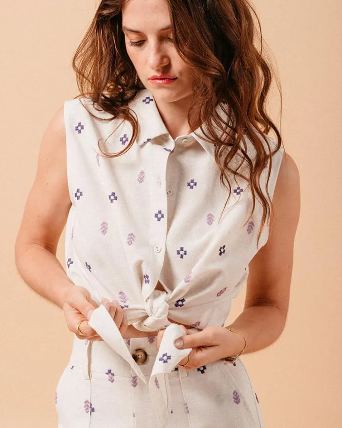 Grace and Mila Shortsleeves Shirts SHIRT PARME MILKY 8211 Shop