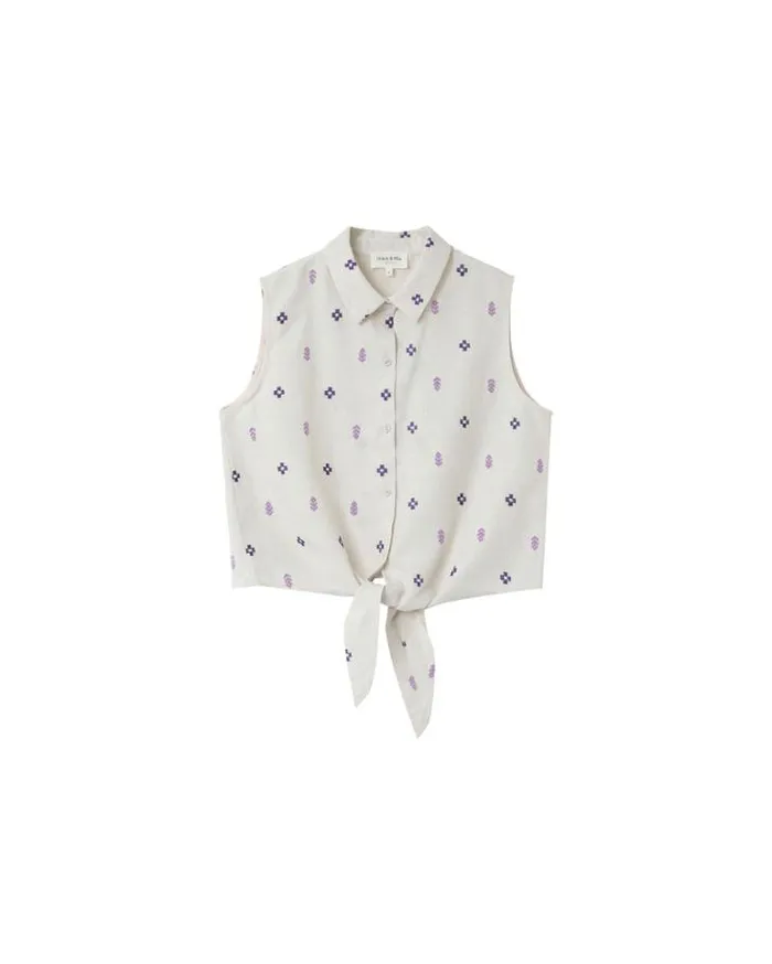 Grace and Mila Shortsleeves Shirts SHIRT PARME MILKY 8211 Shop