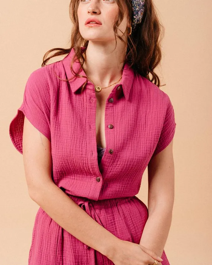 Grace and Mila Shortsleeves Shirts SHIRT PIVOINE METISSE 8211 Shop