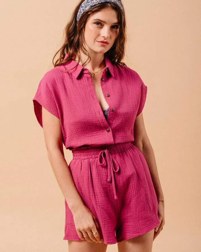 Grace and Mila Shortsleeves Shirts SHIRT PIVOINE METISSE 8211 Shop