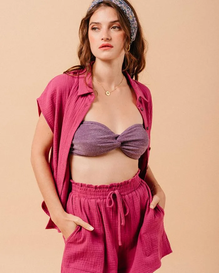 Grace and Mila Shortsleeves Shirts SHIRT PIVOINE METISSE 8211 Shop