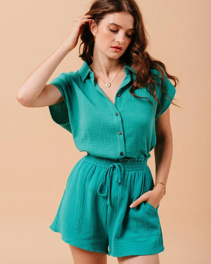 Grace and Mila Shortsleeves Shirts SHIRT VERT METISSE 8211 Shop