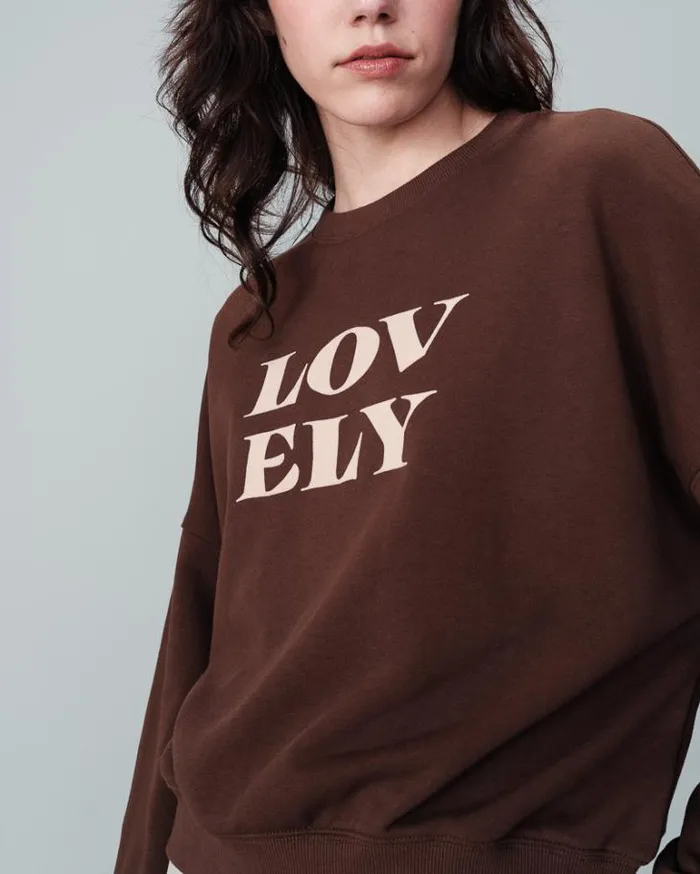 Grace and Mila Sweatshirts SWEAT SHIRT CHOCOLAT NIGEL 8211 Shop