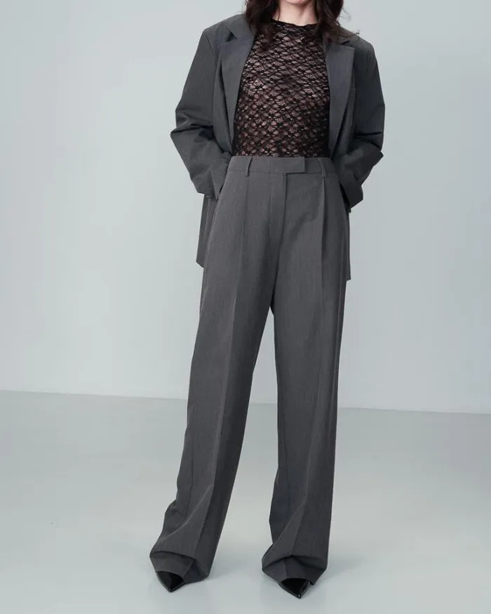 Grace and Mila Tailored Trousers TROUSERS ANTHRACITE NOCTURNE 8211 Shop