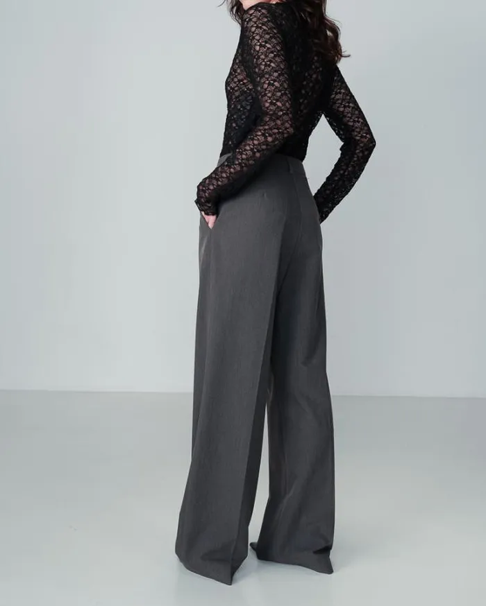 Grace and Mila Tailored Trousers TROUSERS ANTHRACITE NOCTURNE 8211 Shop