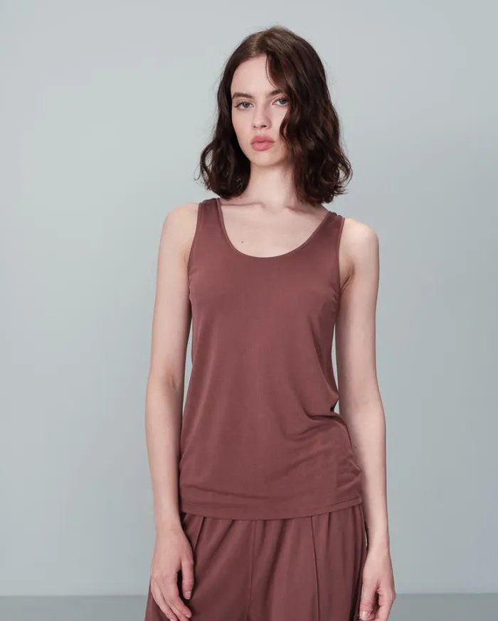 Grace and Mila Tank Tops TANK TOP CHOCOLAT NEPTUNE 8211 Shop