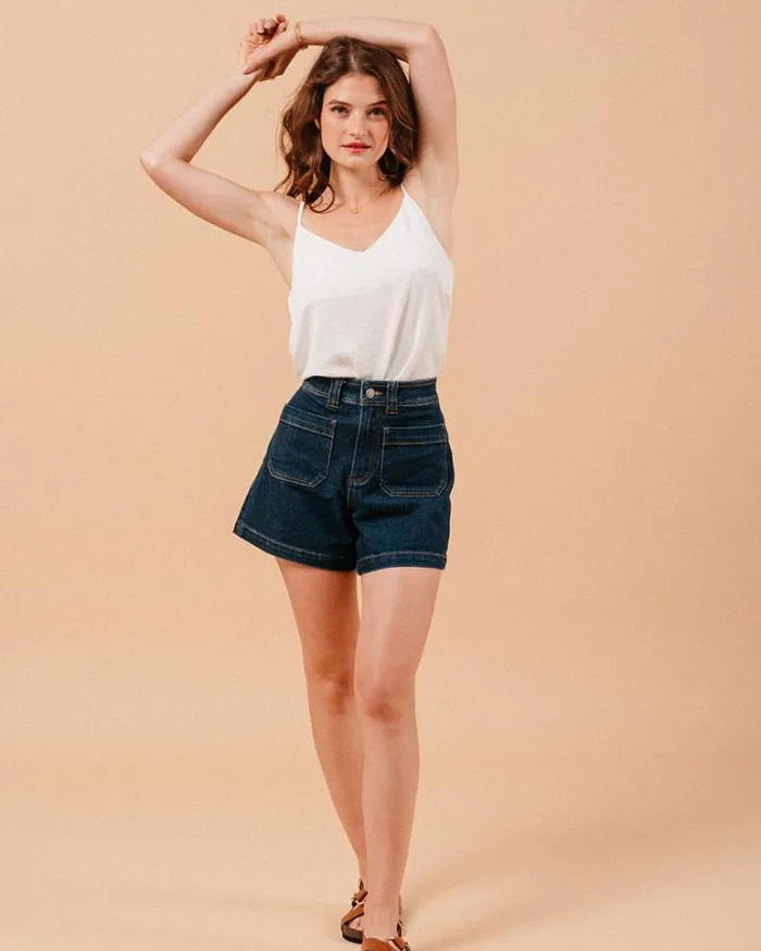 Grace and Mila Tank Tops WOVEN TOP ECRU MISSY 8211 Shop