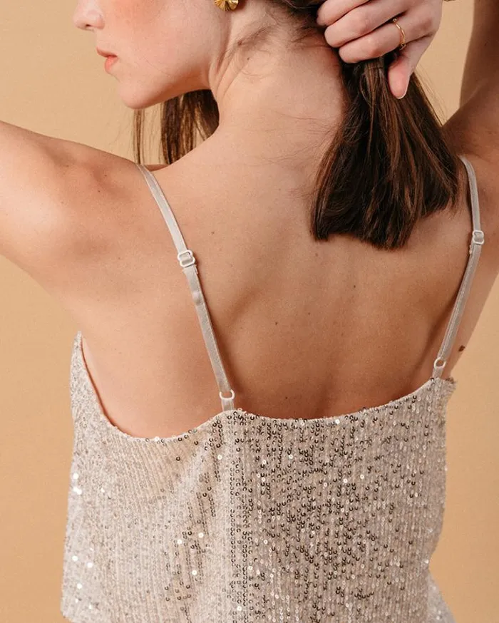 Grace and Mila Tank Tops WOVEN TOP ECRU MOON 8211 Shop