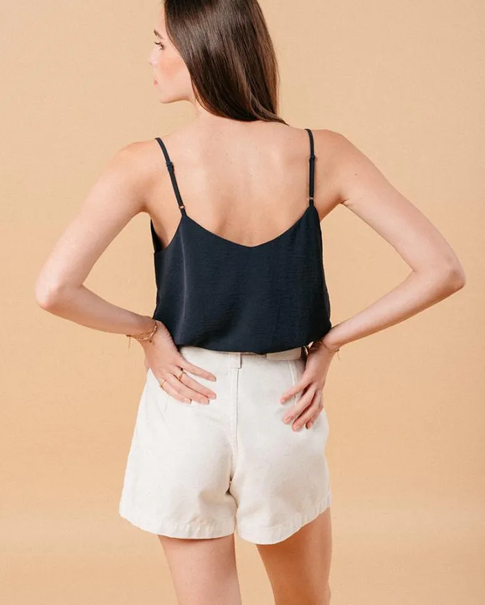 Grace and Mila Tank Tops WOVEN TOP MARINE MISSY 8211 Shop