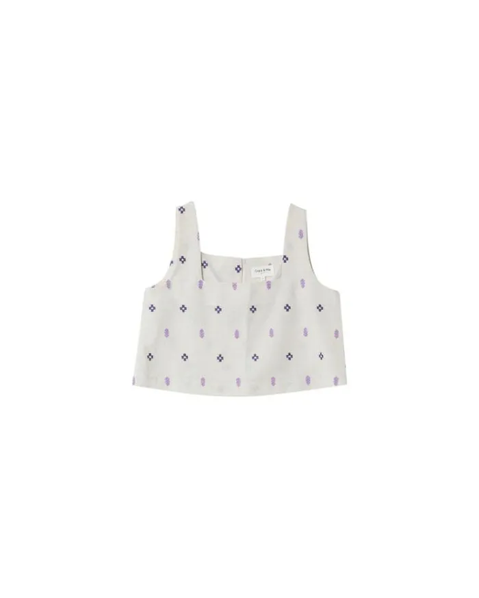 Grace and Mila Tank Tops WOVEN TOP PARME MIA 8211 Shop