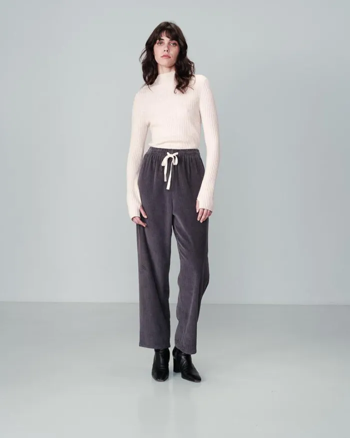 Grace and Mila Velvet Trousers TROUSERS ANTHRACITE NICOLAS 8211 Shop
