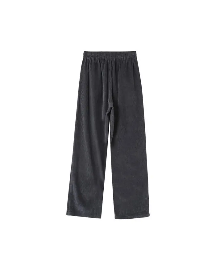 Grace and Mila Velvet Trousers TROUSERS ANTHRACITE NICOLAS 8211 Shop