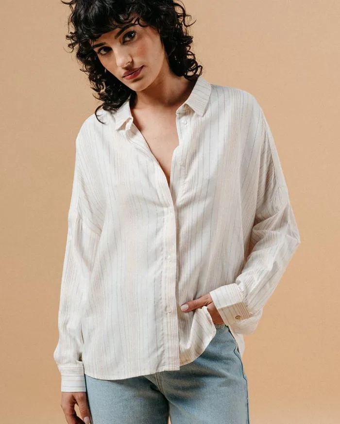 Grace and Mila White Shirts SHIRT ECRU MARIE 8211 Shop