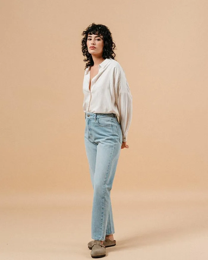 Grace and Mila White Shirts SHIRT ECRU MARIE 8211 Shop