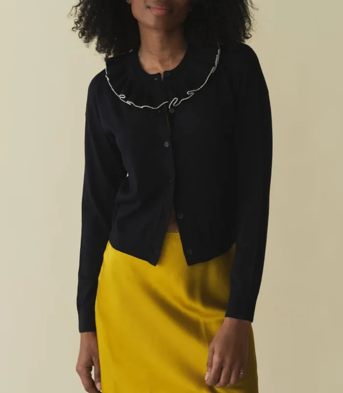 GRAZIA CARDIGAN Navy Shop DEN Knitwear