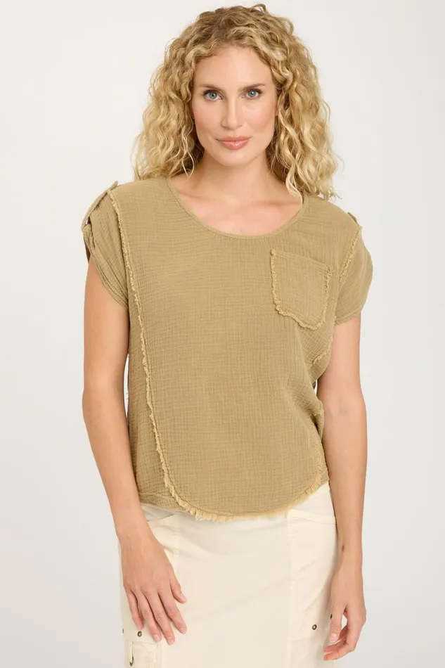 Grigg Tee Linwood Sands Pigment Clothing XCVI ShirtsBlouses
